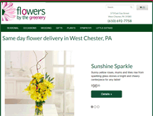 Tablet Screenshot of flowersbythegreenery.com